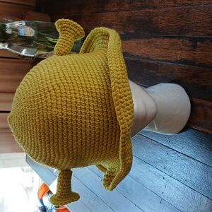 Handmade Crochet Hat in Warm Tan